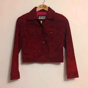 Roots leather jacket